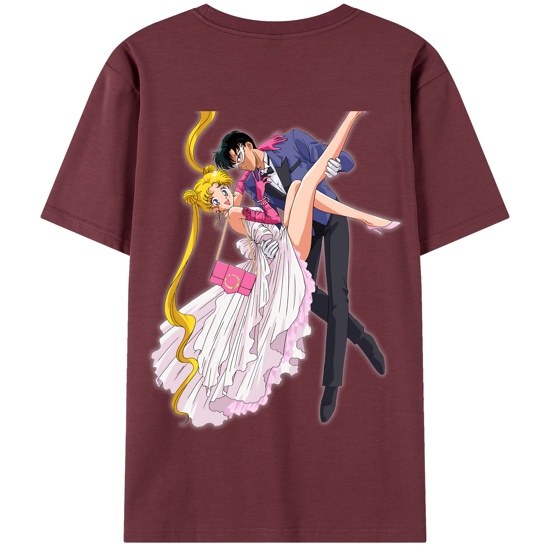 （画像用） 美少女戦士セーラームーン 愛野 美奈子 あいの みなこ Sailor Moon Aino Minako 綿100％半袖Tシャツ（背面プリント）
